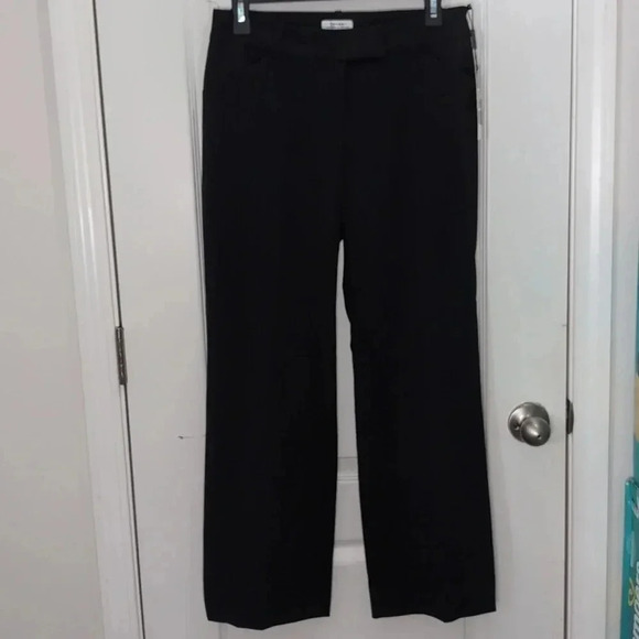 Tahari Arthur S. Levine Women's Pin Striped Wide-Leg Mid-Rise Linen Pants - Picture 1 of 8